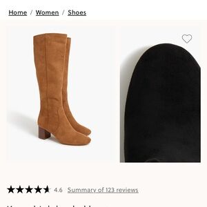 J. Crew Factory Brown Heeled Boots